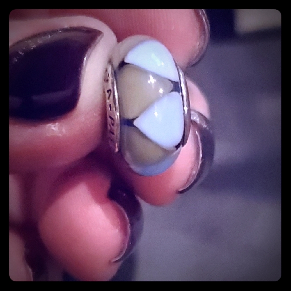 Blue Glass Bead